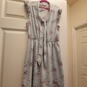 Monteau Short sleeve blue dress size Large